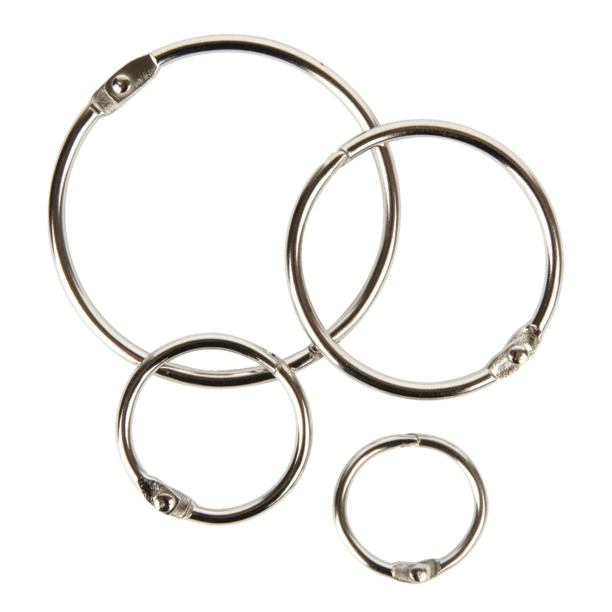 High-Quality Assorted Binder Rings Pack of 20 | Image