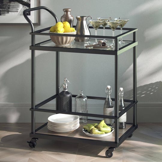 nathan-james-carter-rolling-bar-and-serving-cart-2-tiered-glass-and-metal-black-1