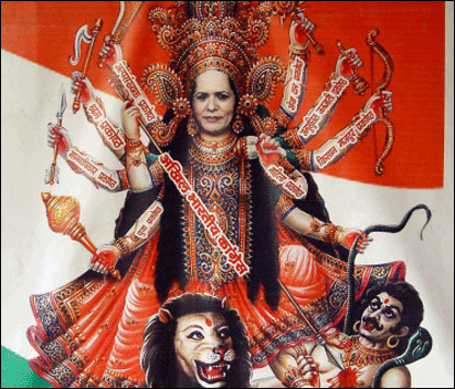 Sonia Gandhi as Kali