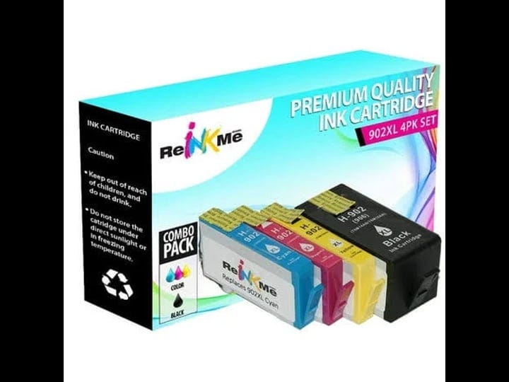 reinkme-4-pack-compatible-902xl-black-color-ink-cartridges-for-hp-officejet-1