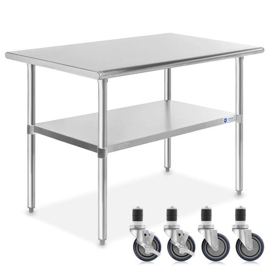 gridmann-nsf-36-in-x-24-in-stainless-steel-commercial-kitchen-prep-work-table-w-4-casters-wheels-1