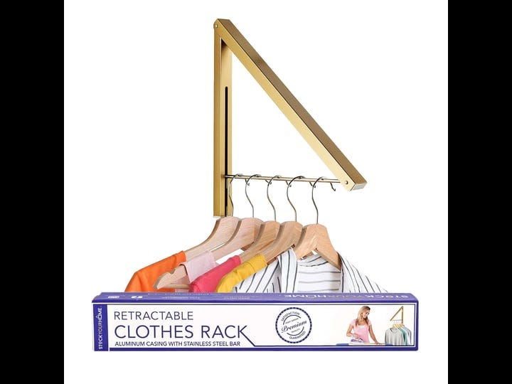 stock-your-home-single-foldable-clothing-rack-wall-mounted-retractable-clothes-hanger-for-laundry-dr-1
