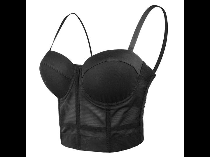 ellacci-womens-mesh-bustier-crop-top-push-up-corset-tops-bra-black-1