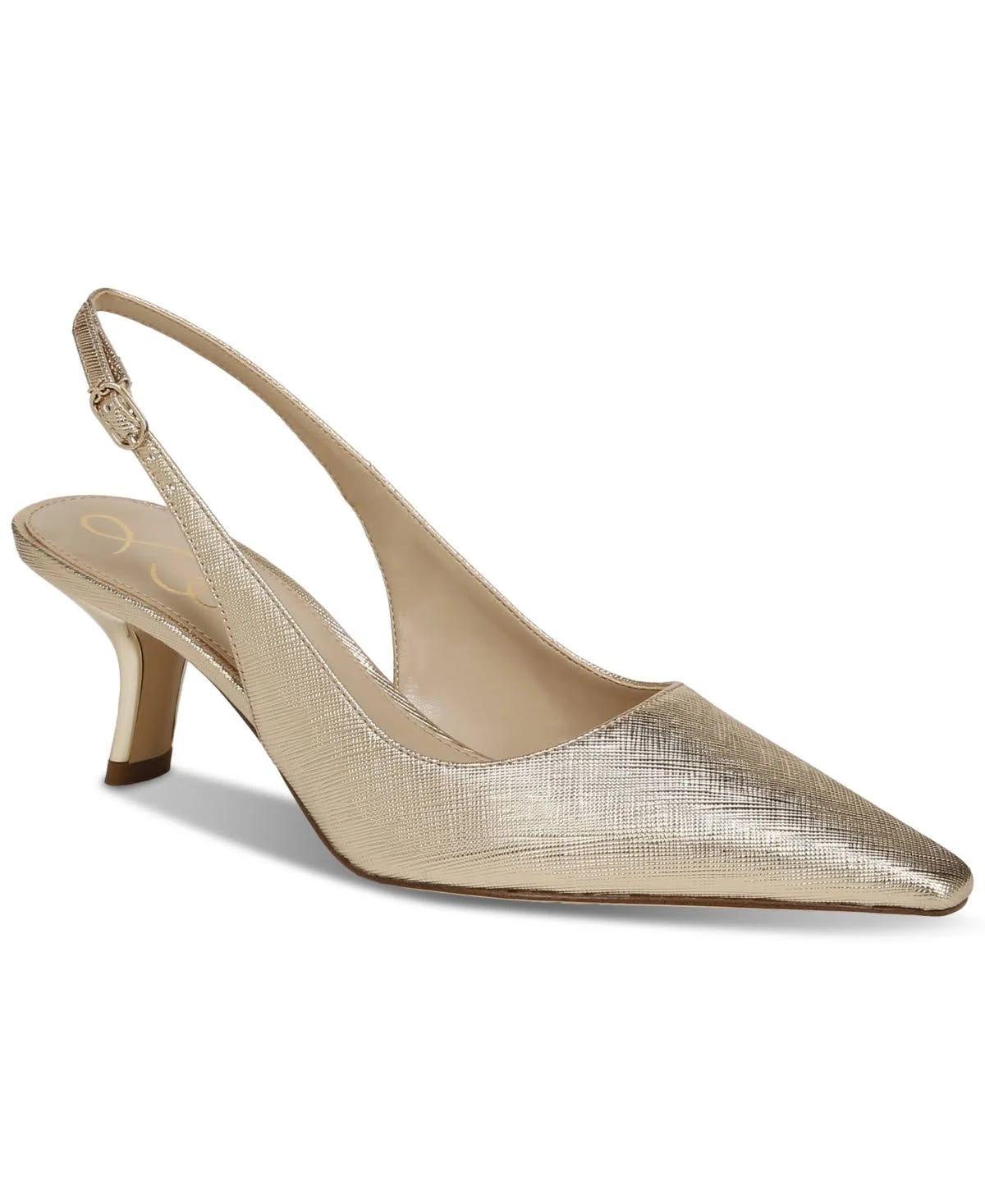 Best Women's Gold Low Stiletto Kitten Heels by Sam Edelman | Image