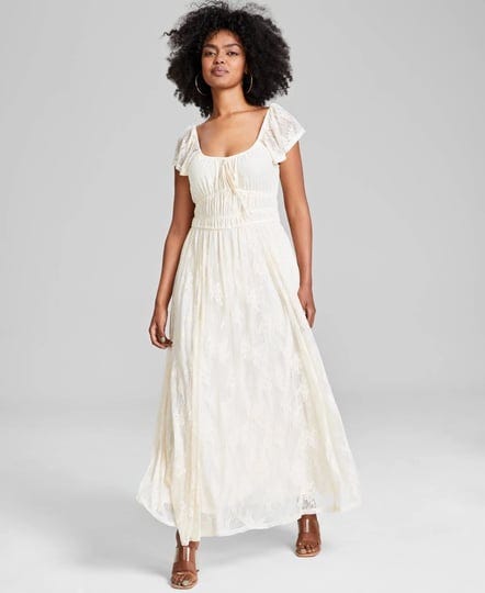 and-now-this-womens-scoop-neck-ruffle-sleeve-maxi-lace-dress-created-for-macys-palomino-size-xs-1