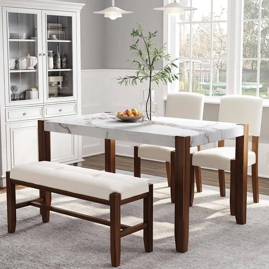 merax-4-piece-dining-table-set46-faux-marble-style-table-and-2-upholstered-chairs-bench-4-person-spa-1