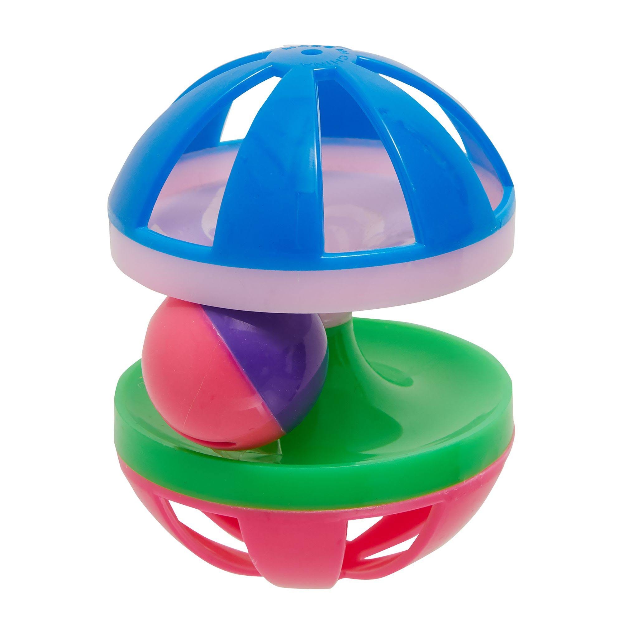 Whisker City Spinner Cat Ball with Bell Toy | Image