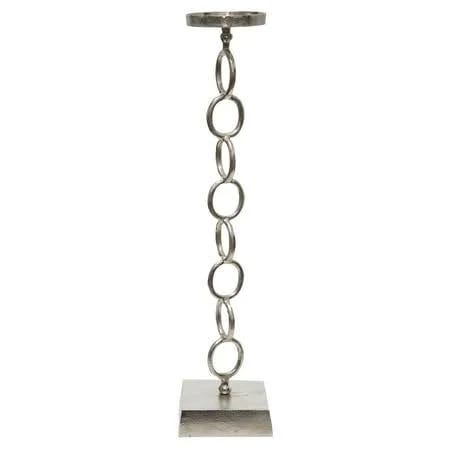 Aluminum Antiqued Silver Candle Holder, D5x22 | Image