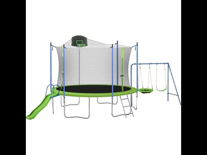 14-ft-trampoline-with-swing-metal-with-slide-1