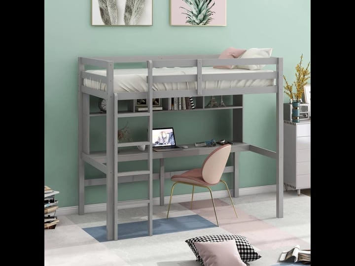 gfancy-fixtures-78-x-41-x-72-in-minimalist-gray-twin-size-loft-bed-with-built-in-desk-shelf-1