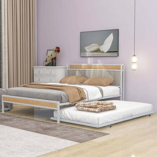 harper-bright-designs-white-metal-frame-queen-size-platform-bed-with-trundle-upholstered-headboard-s-1