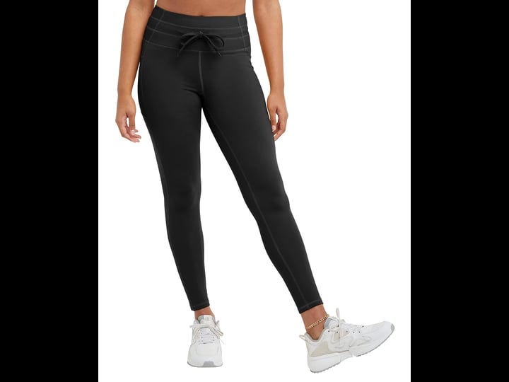 womens-champion-soft-touch-drawcord-leggings-size-medium-black-1