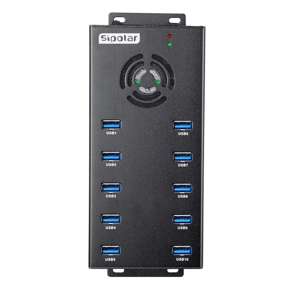 Fast Data Transfer 10-Port Powered USB 3.0 Hub for Laptop and PC | Image