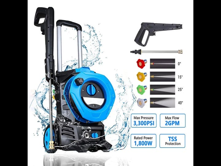 sugift-3300-psi-electric-pressure-washer-with-4-nozzles-for-cars-homes-1