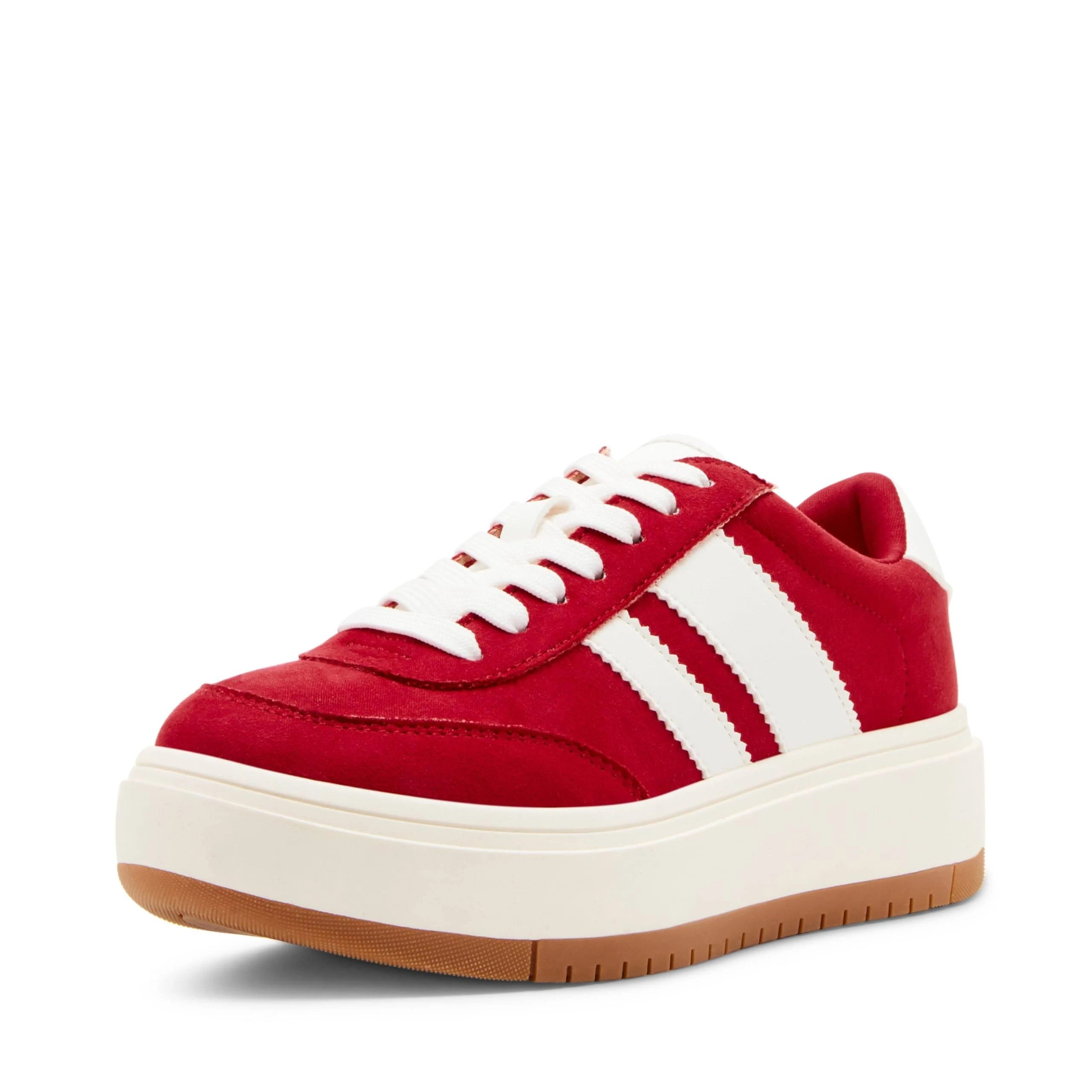 Stylish Madden Girl Red Navida Platform Sneakers | Image