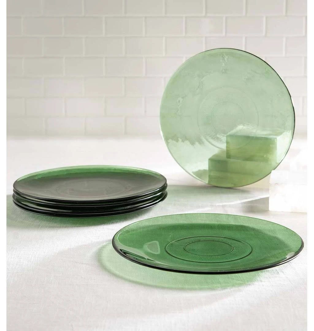 Elegant Recycled Glass Dinnerware Set | Image