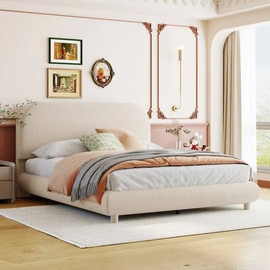 teddy-fleece-full-size-upholstered-platform-bed-with-thick-fabric-solid-frame-and-stylish-curve-shap-1