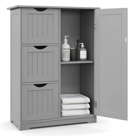 tangkula-bathroom-floor-cabinet-freestanding-side-storage-cabinet-w-3-drawers-1-cupboard-grey-1