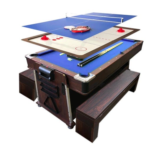 simbausa-7-ft-multi-games-pool-table-blue-air-hockey-table-tennis-table-top-bullet-with-benches-1