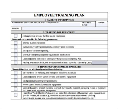 sample training plan templates  google docs