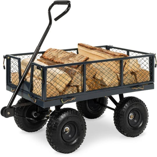 best-choice-products-heavy-duty-steel-garden-wagon-lawn-utility-cart-w-400lb-capacity-removable-side-1