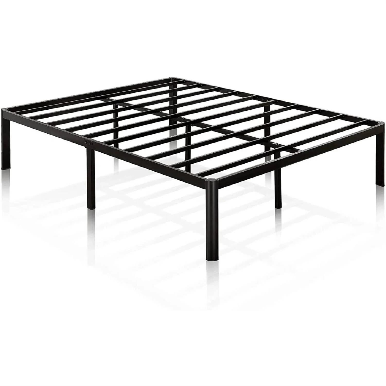 Affordable King Metal Platform Bed with Rounded Legs | Image