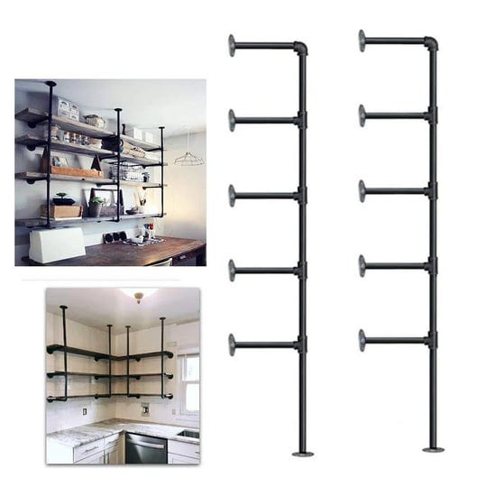 kaler-black-5-tier-industrial-pie-shelves-piping-wall-bookshelf-easy-to-install-68h-2-1