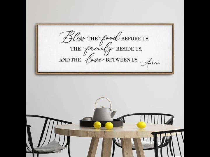 graceview-bless-the-food-before-us-wall-decor-framed-canvas-42x15-inspirational-bless-this-food-befo-1