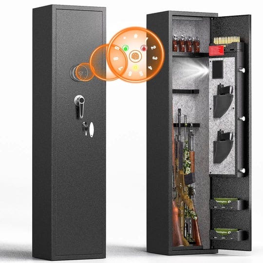 fingerprint-rifle-gun-safe-4-10-gun-safes-metal-gun-locker-with-led-light-suncrown-1