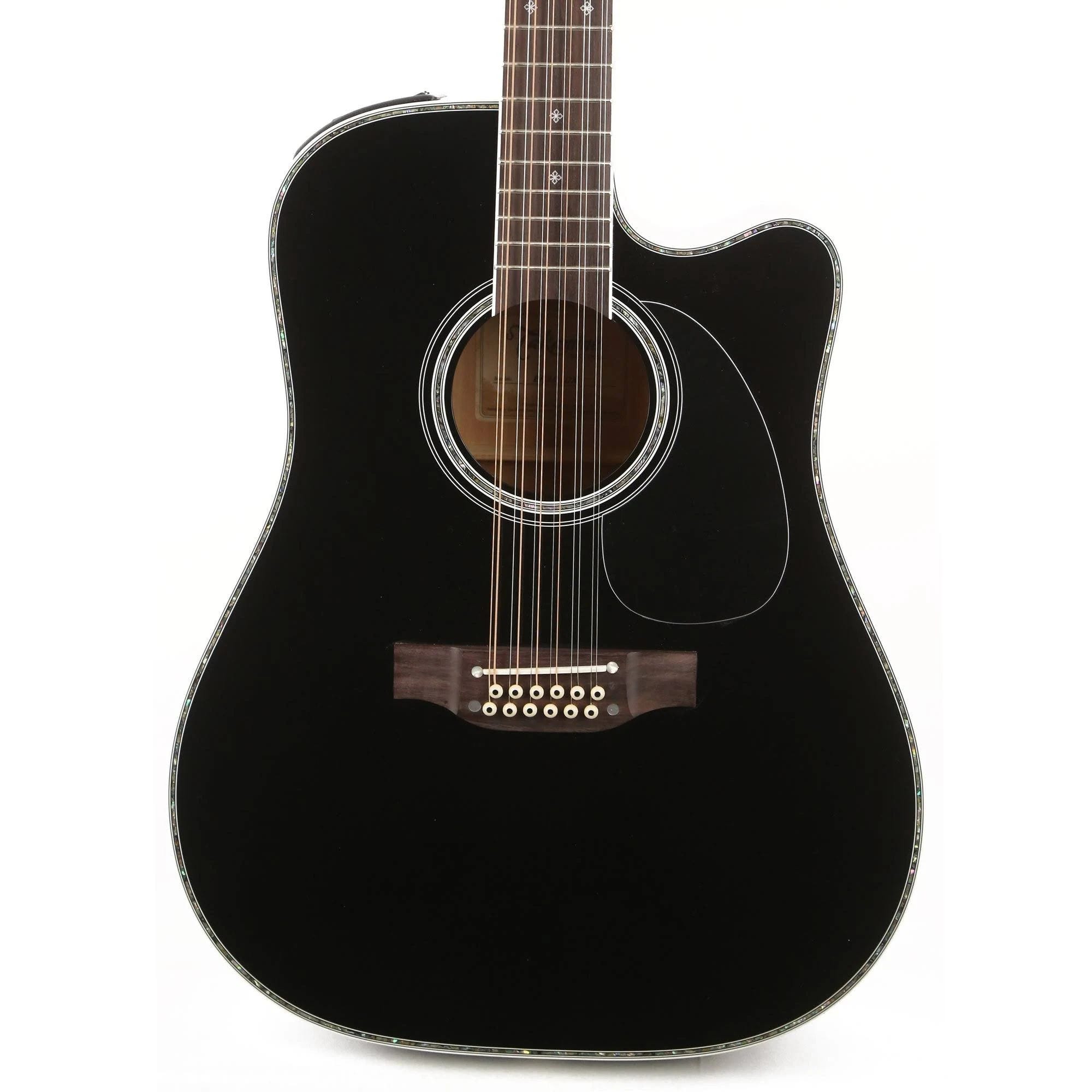 Takamine EF381DX 12-String Acoustic-Electric Guitar - Black Edition | Image