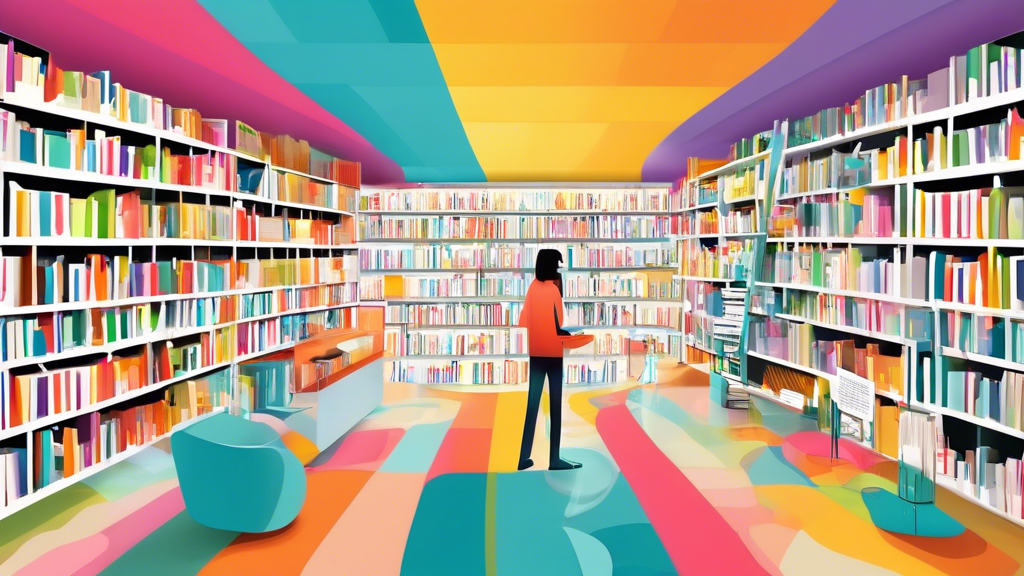 **DALL-E Prompt:**

A panoramic view of a bright and modern library filled with shelves of colorful books, each representing a different keyword. In the foreground, a person stands with a magnifying glass, examining a book titled Effective Keywords. Surrounding them are floating key phrases, such as search engine optimization, content marketing, and keyword research.