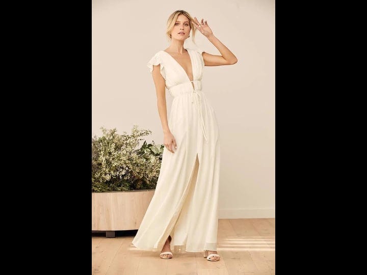 lulus-im-all-yours-cream-ruffled-maxi-dress-size-x-small-white-100-polyester-1