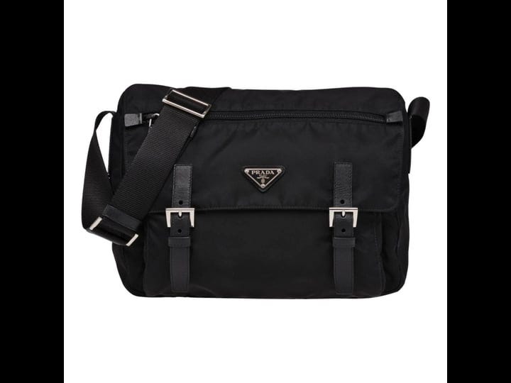 prada-black-nylon-triangle-logo-messenger-bag-1