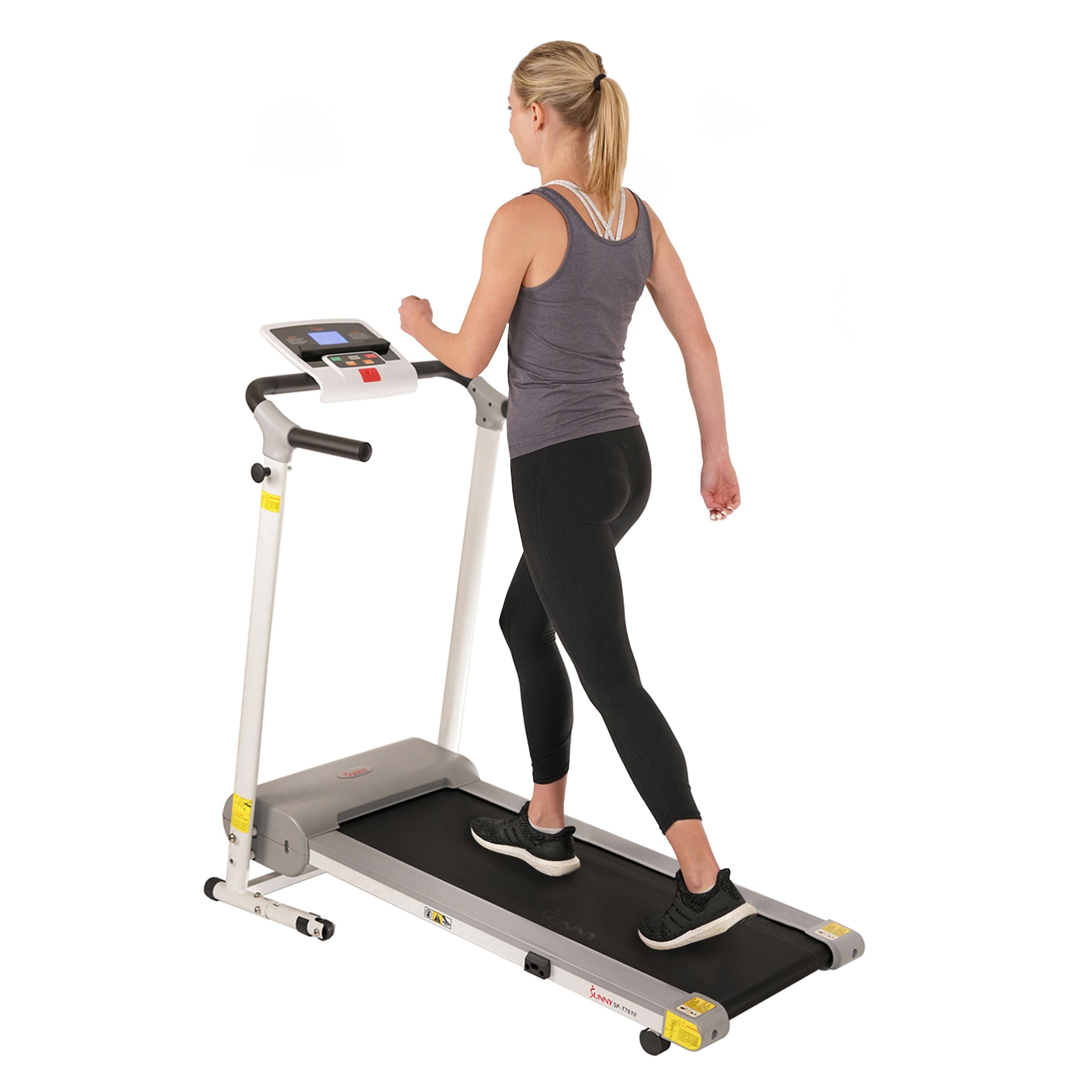 Compact Folding Treadmill with Shock Absorption and LCD Display | Image
