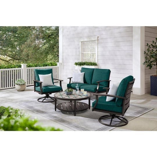 hampton-bay-ellington-4-piece-steel-outdoor-seating-set-with-cushionguard-malachite-green-cushions-f-1