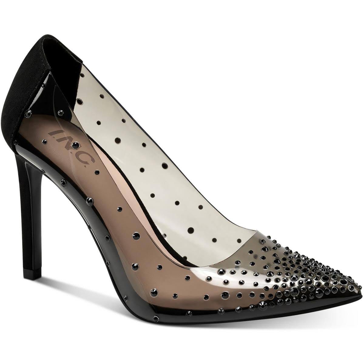 Sparkly Black Pump with Insole Padding | Image