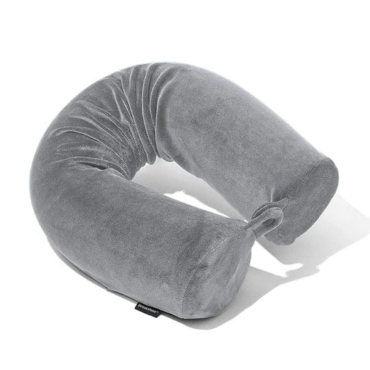 brookstone-free-form-memory-foam-twist-travel-pillow-adjustable-roll-pillow-for-neck-chin-lumbar-and-1