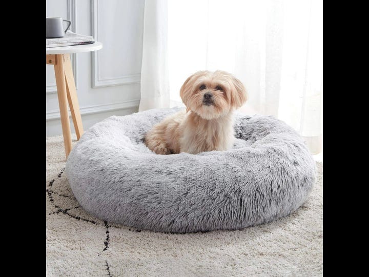 western-home-wh-calming-dog-cat-bed-anti-anxiety-donut-cuddler-warming-cozy-soft-round-bed-fluffy-fa-1