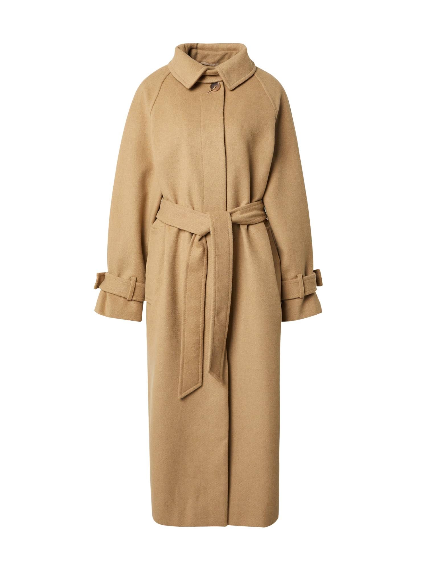 Stylish Tan Brushed Trench Coat for a Chic Look | Image