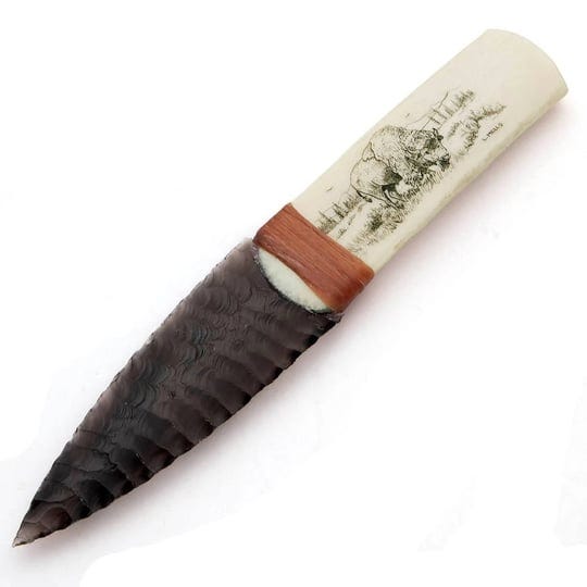 buffalo-bone-obsidian-knife-1