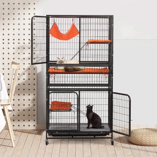 coziwow-4-tier-cat-cage-cat-crate-playpen-kennel-ferret-cage-with-wheels-hammock-beds-removable-tray-1
