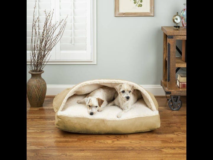 snoozer-cozy-cave-rectangle-dog-bed-khaki-large-1