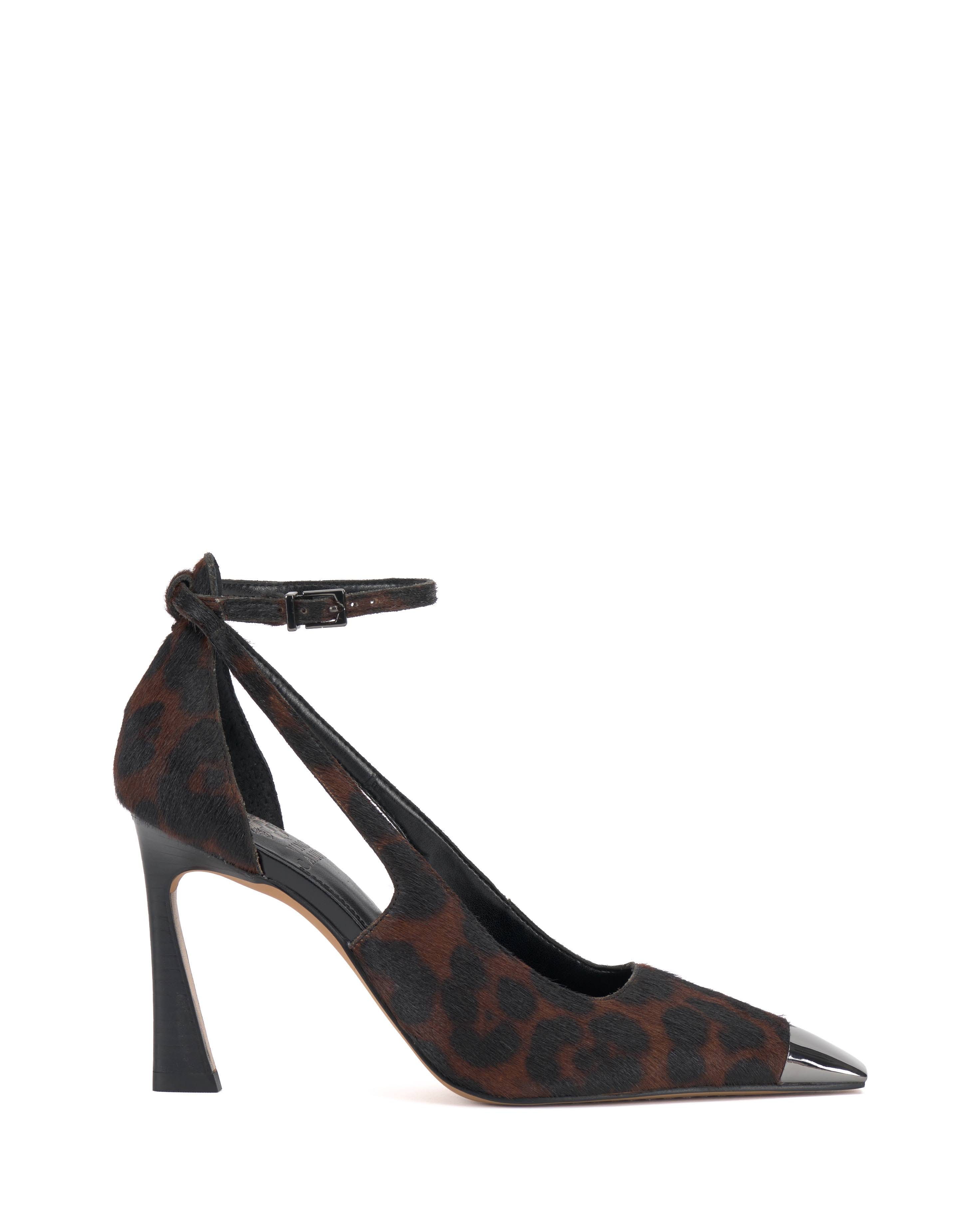 Vince Camuto Sachel Ankle-Strap Pumps with Leopard Accent | Image