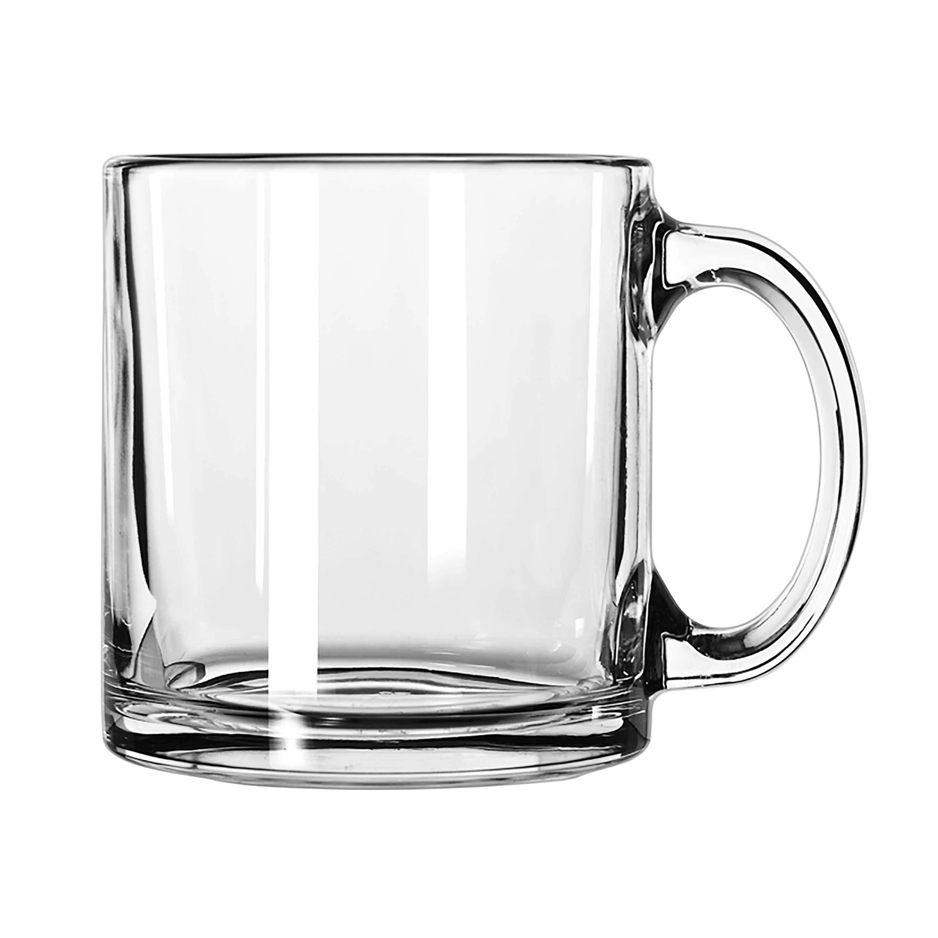 Elegant 13 oz Glass Coffee Mug | Image