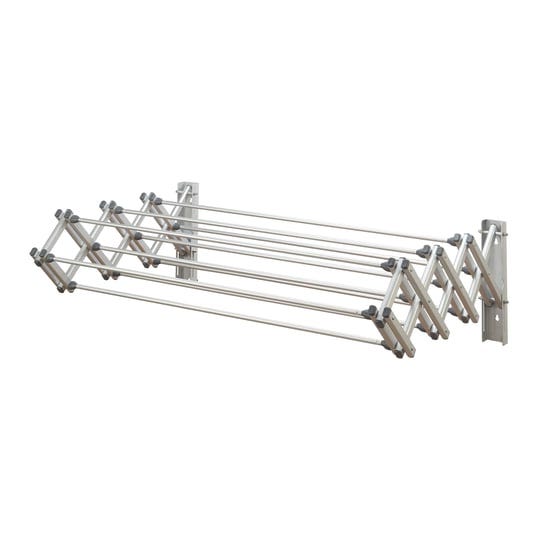 woolite-accordion-wall-drying-rack-collapsible-silver-1