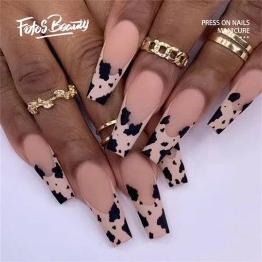 fofosbeauty-24pcs-fake-press-on-nails-coffin-long-fake-nails-for-girls-women-coffin-brown-french-cow-1