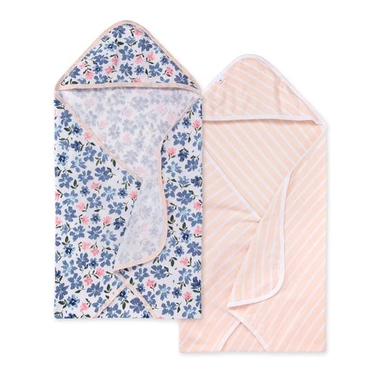 burts-bees-baby-botanical-organic-hooded-2-pack-towels-1