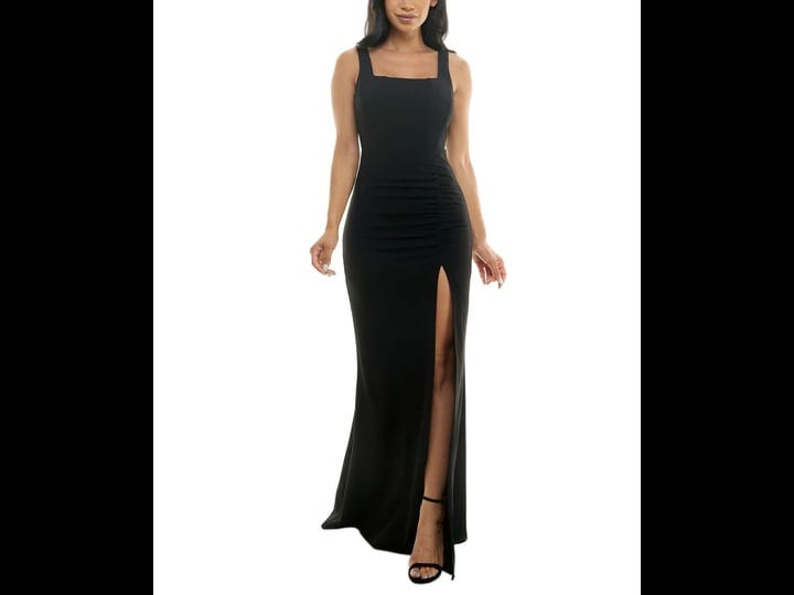 emerald-sundae-juniors-square-neck-tank-bodycon-gown-black-size-m-1