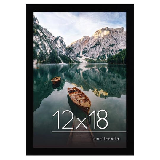 americanflat-12x18-black-picture-frame-composite-wood-with-shatter-resistant-glass-1