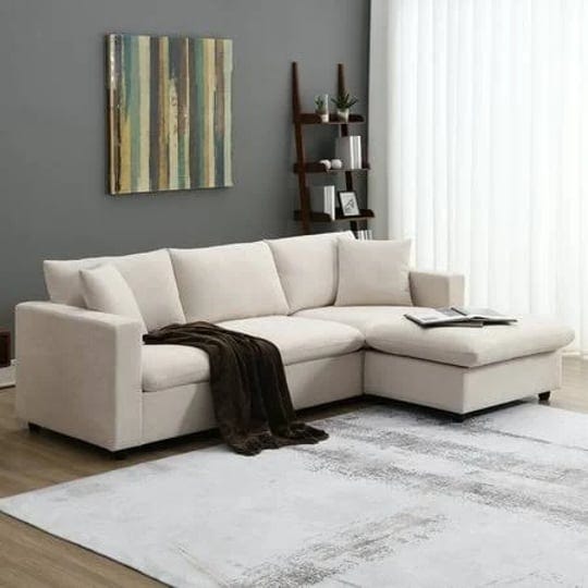modern-style-l-shaped-sectional-sofa-set-4-seat-polyester-couch-with-convertible-ottoman-2-free-pill-1